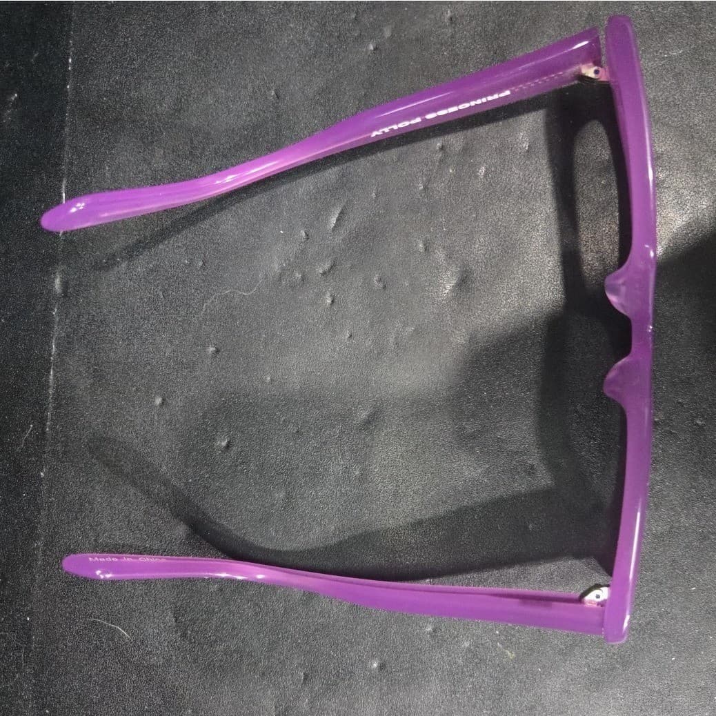 Princess Polly Kids Purple Rectangular Sunglasses, Chunky Translucent, Y2K Retro - Thumbnail 8