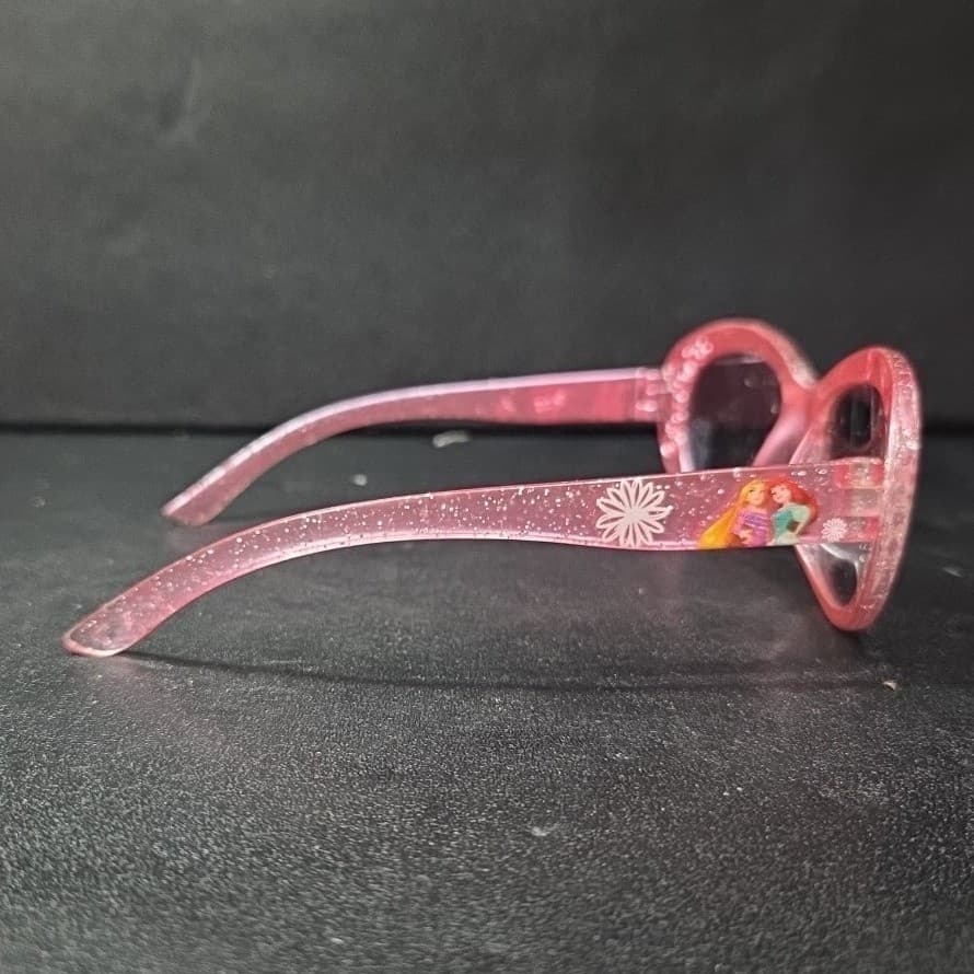 Disney Princess Kids Pink Glitter Sunglasses, Ariel Cinderella Belle Rapunzel - Thumbnail 6
