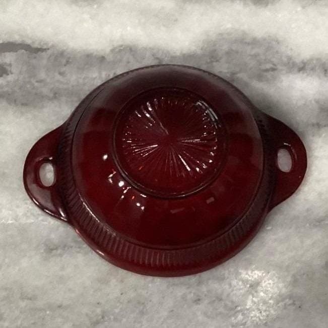 Anchor Hocking Royal Ruby Coronation Berry Bowls, Set of 4 Vintage Ribbed Design - Thumbnail 4