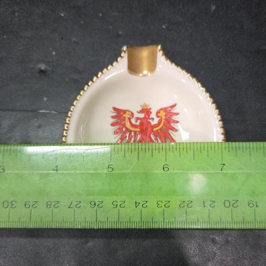 Bavaria Waldershof Ashtray, Tirol Germany Collectible Hand-painted Vintage Decor - Thumbnail 5