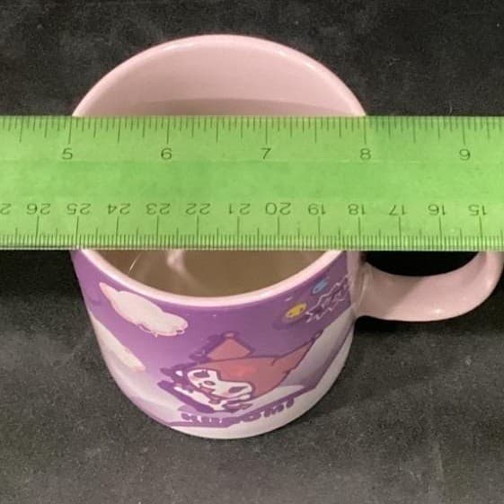 Sanrio Hello Kitty and Friends Kuromi Coffee Cup, Kawaii Ceramic Mug, Drinkware - Thumbnail 7