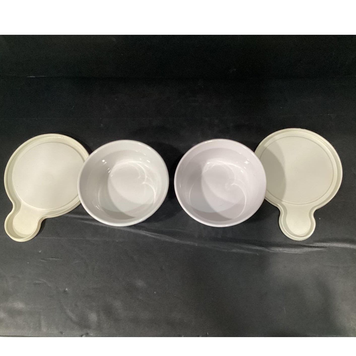 CorningWare French White Ramekins F-16-B, Set of 2, Lidded Stoneware Kitchenware - Thumbnail 5