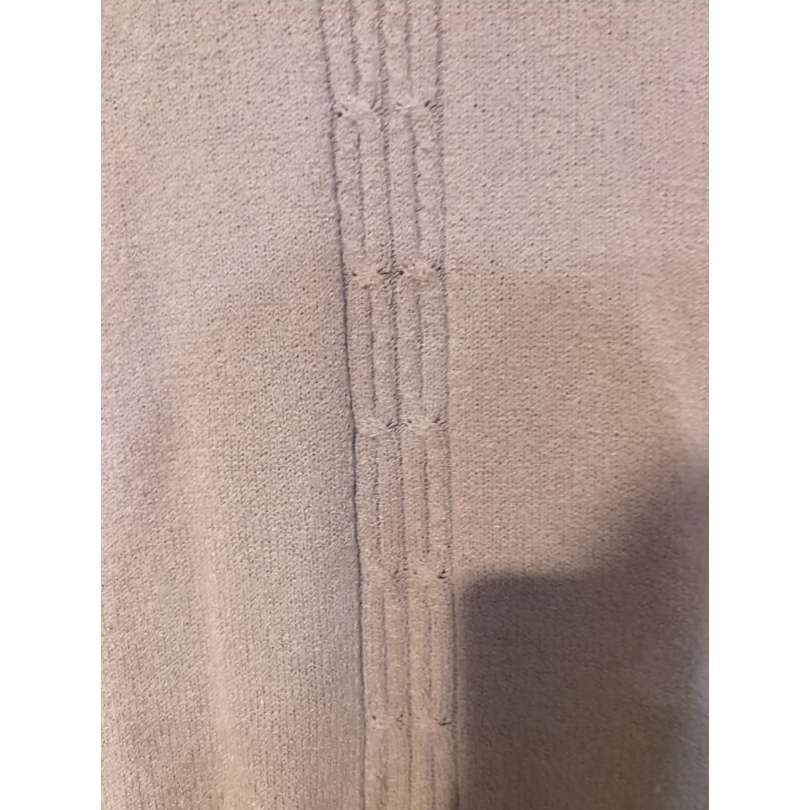 TanJay Mock Neck Short Sleeve Cable Knit Sweater Brown, Women's Large, B46192745 - Thumbnail 7
