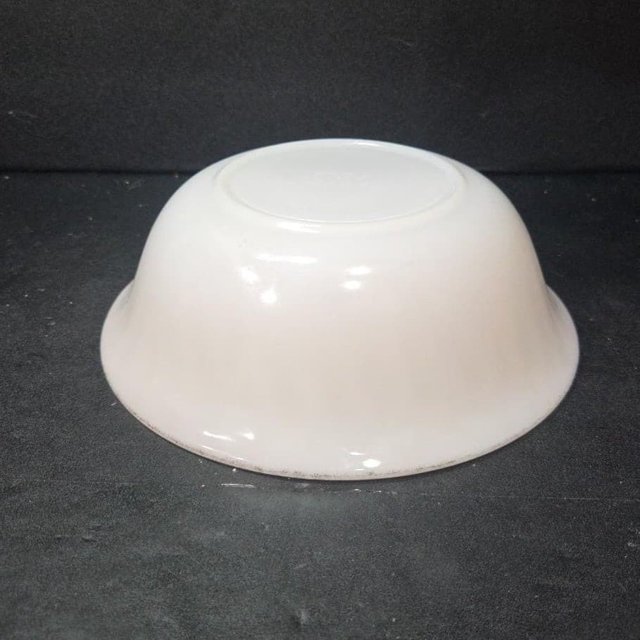 Anchor Hocking Fire King Golden Anniversary Bowl, White Swirl Serving Dish - Thumbnail 8