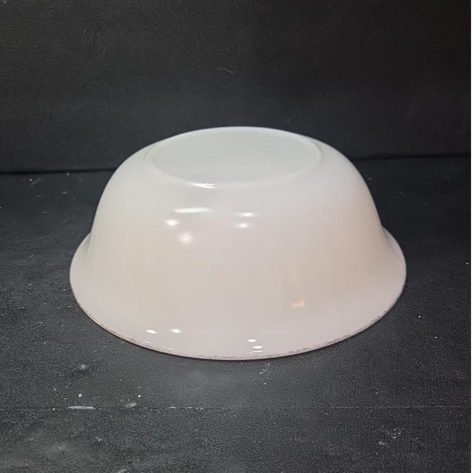 Anchor Hocking Fire King Golden Anniversary Bowl, White Swirl Serving Dish - Thumbnail 10