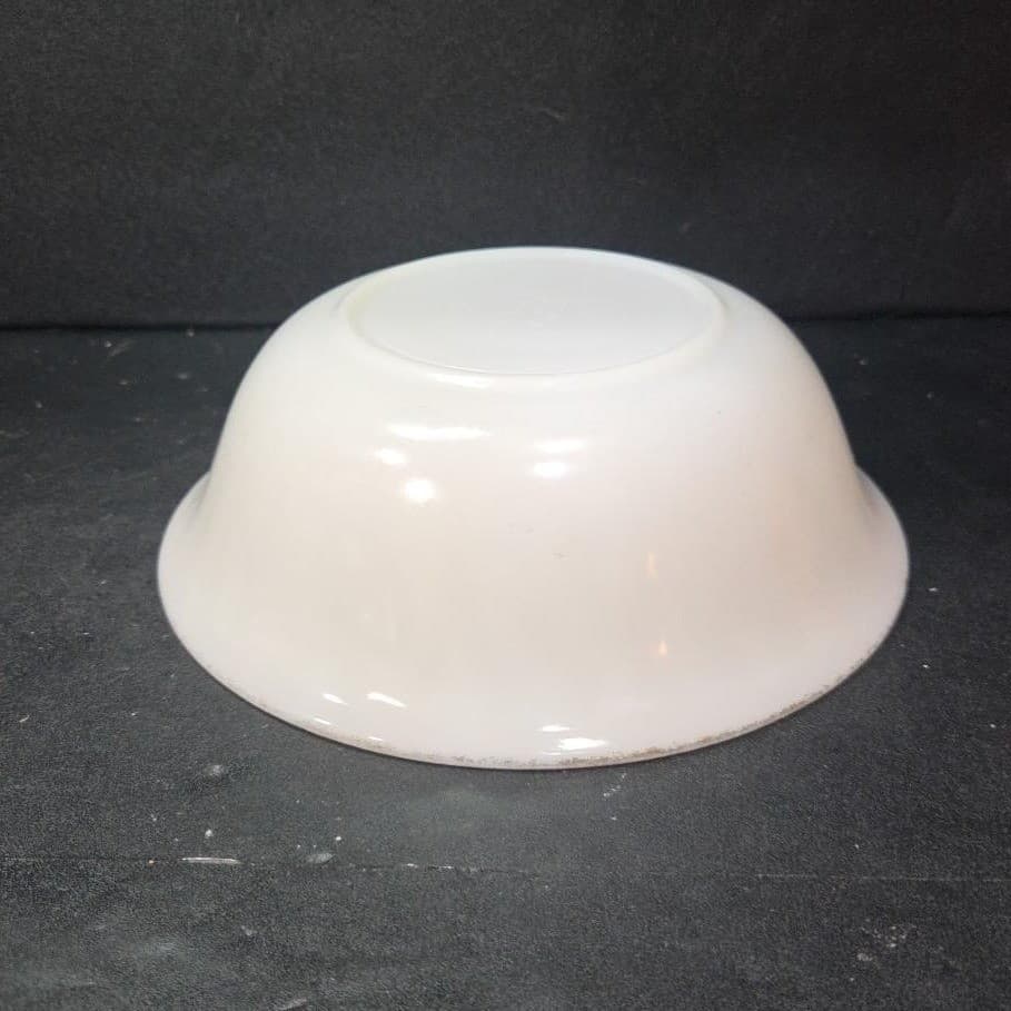 Anchor Hocking Fire King Golden Anniversary Bowl, White Swirl Serving Dish - Thumbnail 9