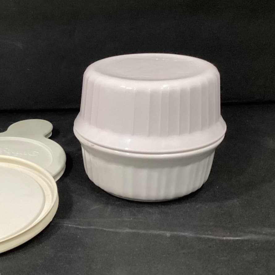 CorningWare French White Ramekins F-16-B, Set of 2, Lidded Stoneware Kitchenware - Thumbnail 12