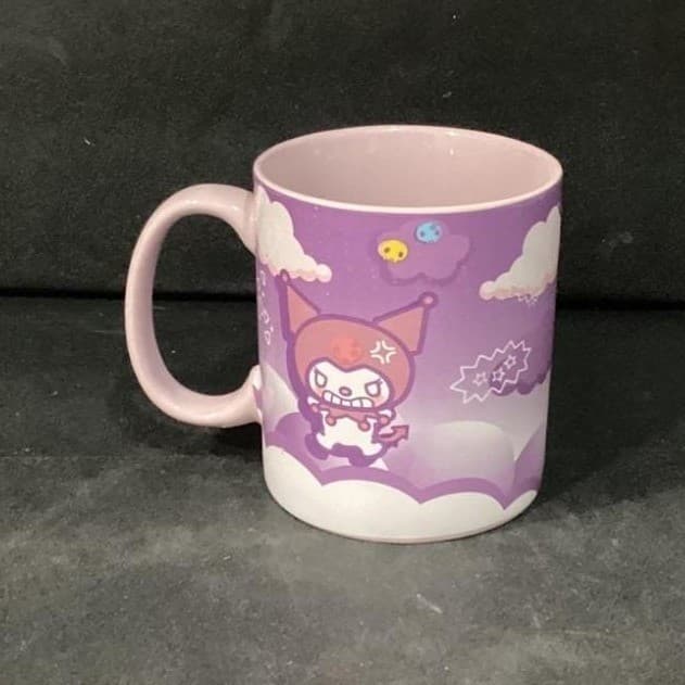 Sanrio Hello Kitty and Friends Kuromi Coffee Cup, Kawaii Ceramic Mug, Drinkware - Thumbnail 4