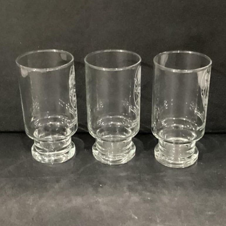 Avon Advertising Tumblers, Set of 3 Vintage Gibson Girl & Flapper Fashion Design - Thumbnail 4