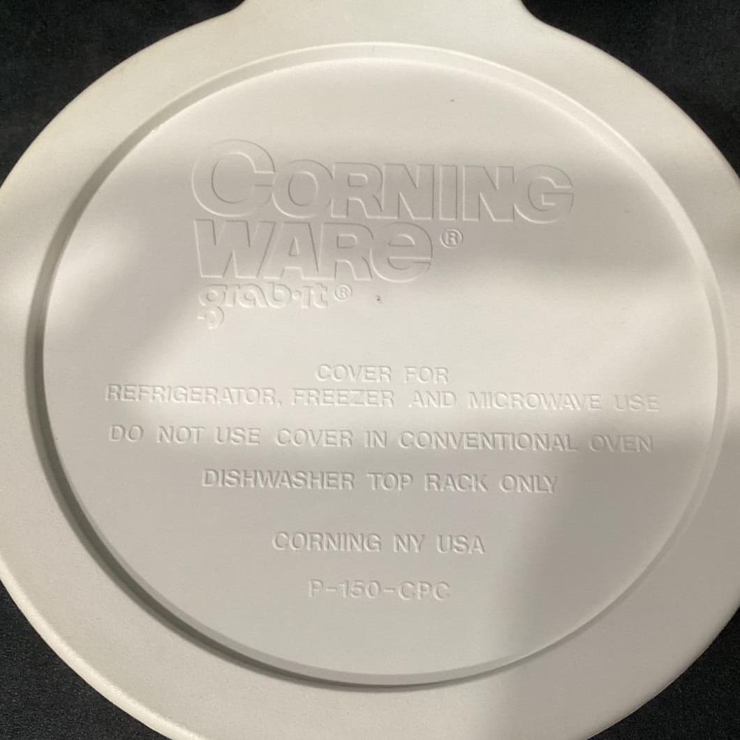 CorningWare French White Ramekins F-16-B, Set of 2, Lidded Stoneware Kitchenware - Thumbnail 4