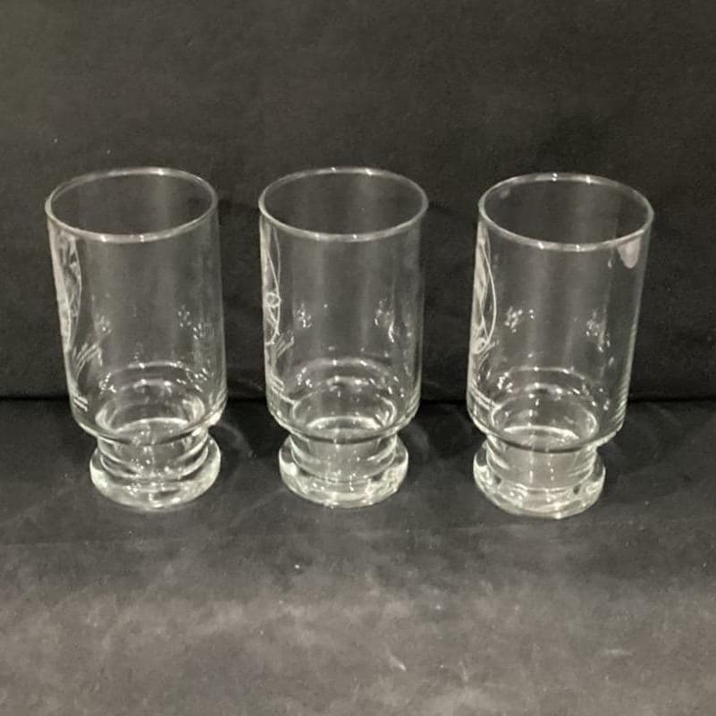 Avon Advertising Tumblers, Set of 3 Vintage Gibson Girl & Flapper Fashion Design - Thumbnail 6