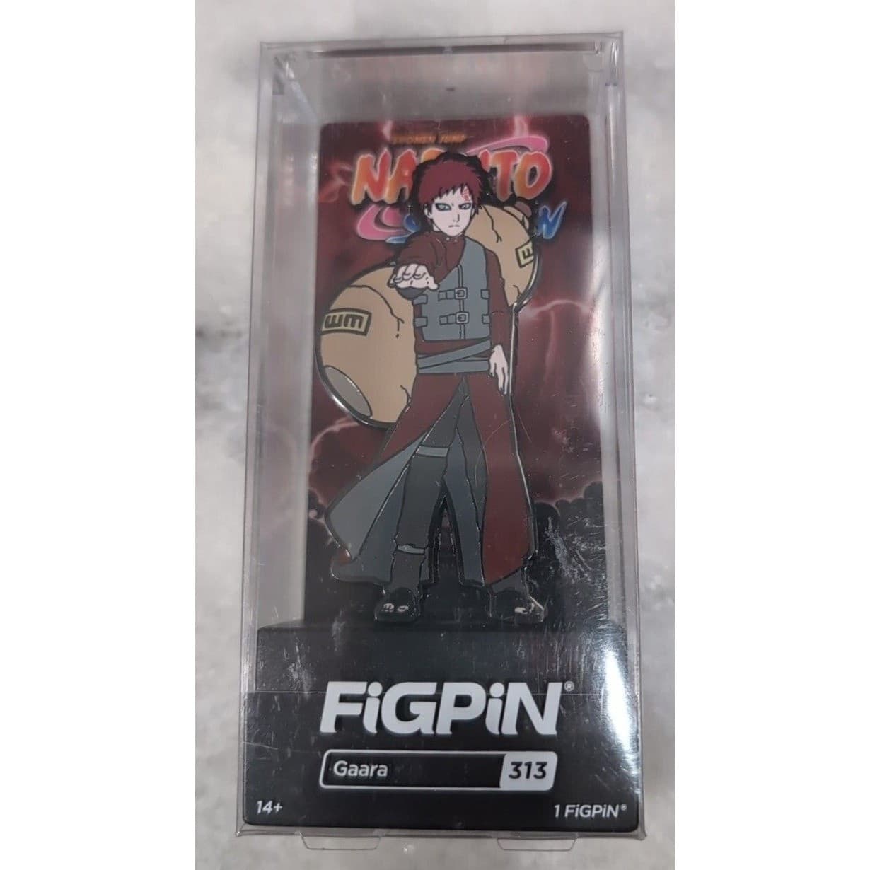 FiGPiN Naruto Shippuden Gaara 313 Enamel Pin Collectible Unlocked Case - Thumbnail 2