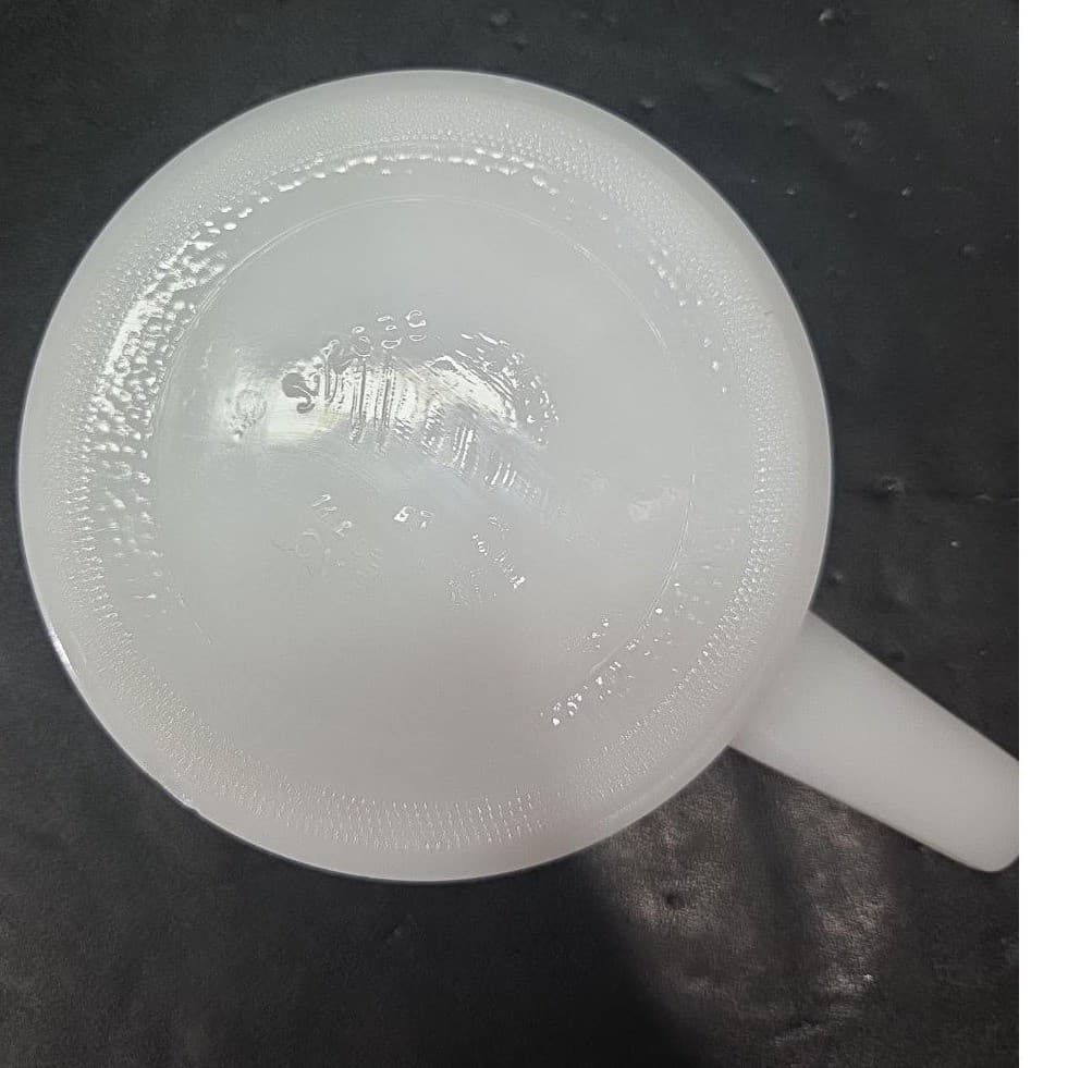Glasbake Milk Glass Soup Bowls, Set of 2, Vintage Handled Ovenware, Replacements - Thumbnail 8