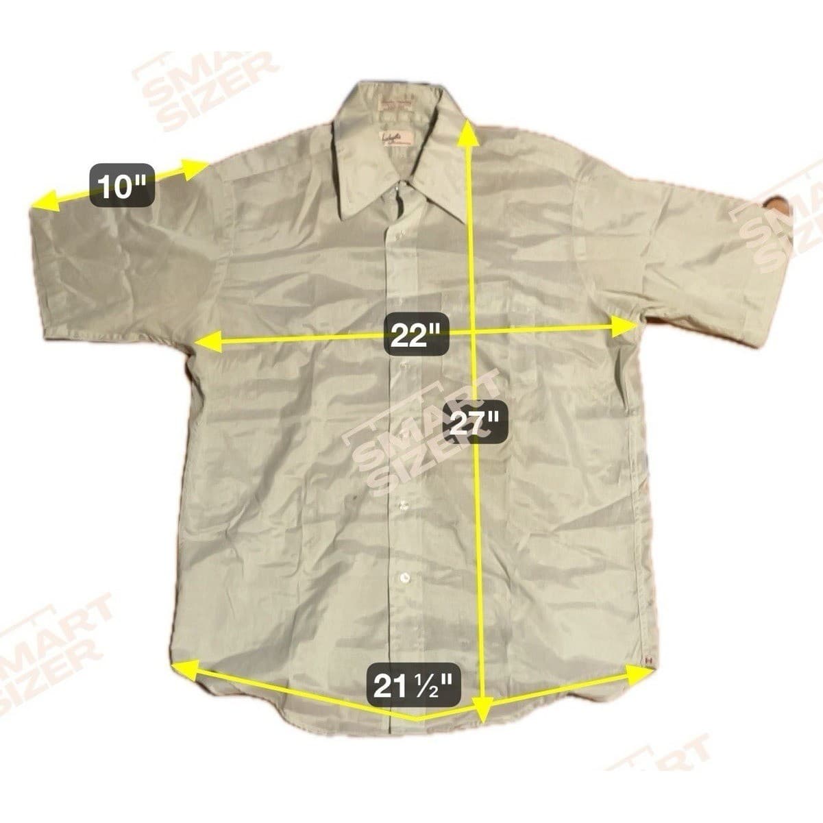 Hathaway Furchgott's Vintage Mint Green Chambray Short Sleeve Button Down Shirt - Thumbnail 2