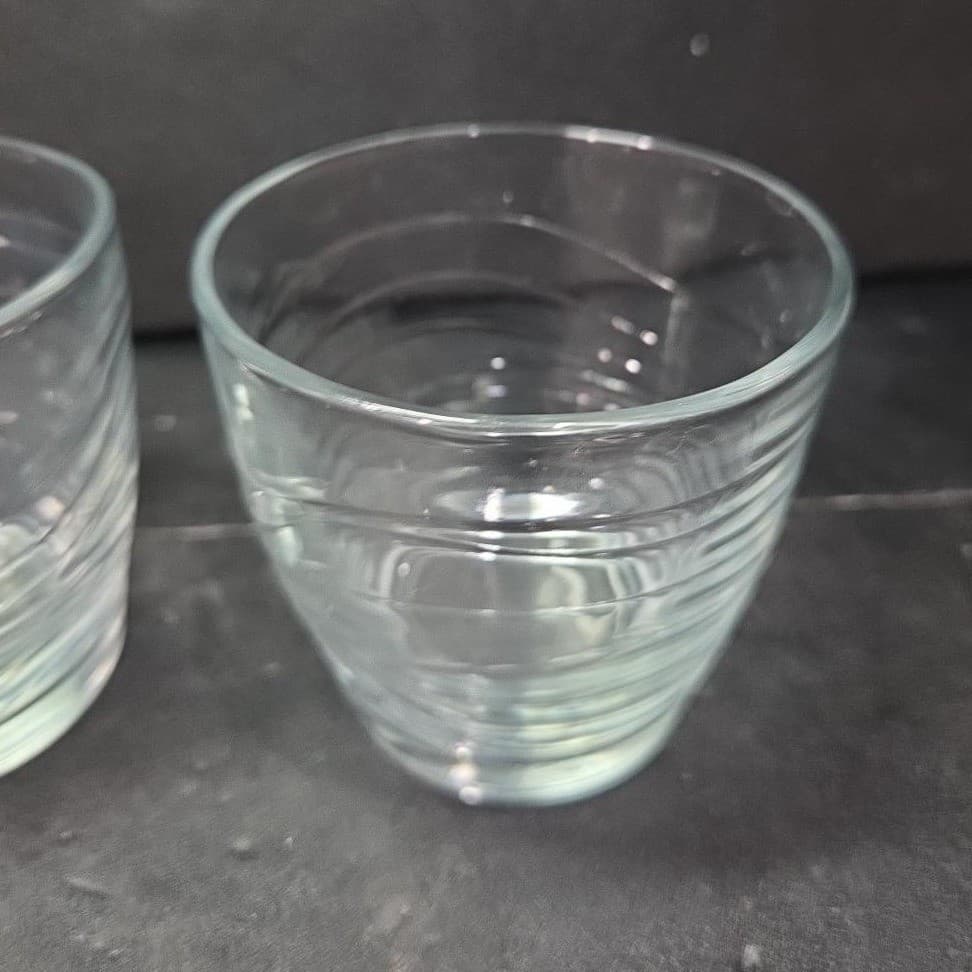 Libbey Orbita Old Fashioned Glasses, Set of 2, Replacement Wave Pattern Tumblers - Thumbnail 6