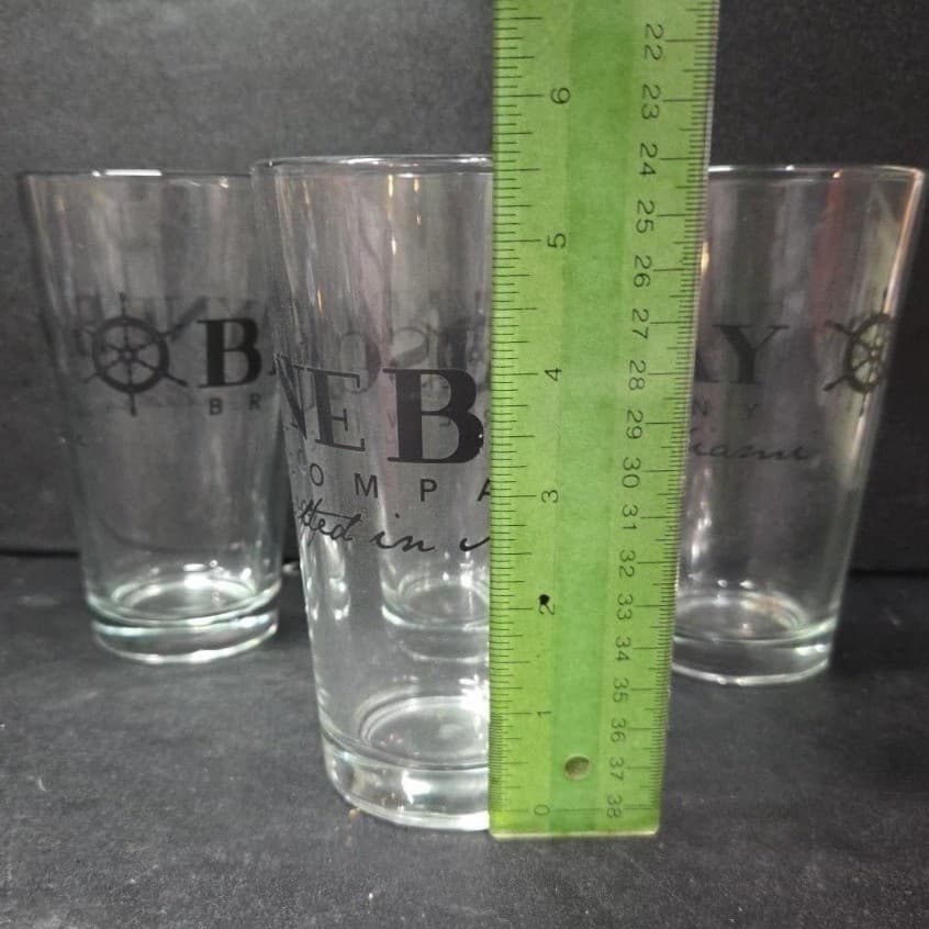 Biscayne Bay Brewing Company Craft Beer Glass, Set of 4 Vintage Miami Breweriana - Thumbnail 9