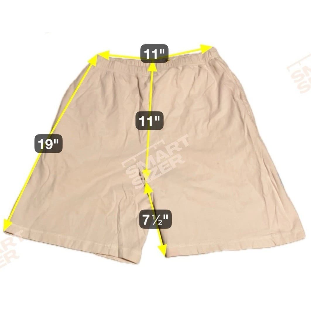 Chaus Sport Pale Pink Elastic Waist Knit Lounge Shorts, Side Pockets, Women's - Thumbnail 2