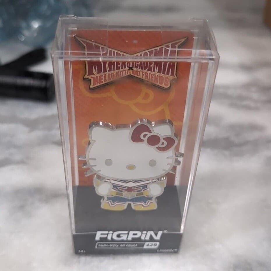 FiGPiN Hello Kitty All Might #429 My Hero Academia Sanrio Enamel Pin Unlocked - Thumbnail 6