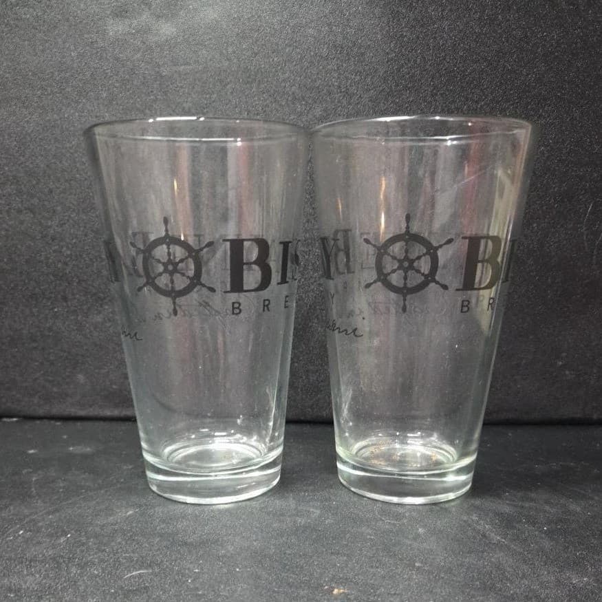 Biscayne Bay Brewing Company Craft Beer Glasses, Set of 2, Vtg Miami Breweriana - Thumbnail 5