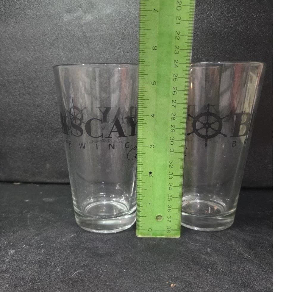 Biscayne Bay Brewing Company Craft Beer Glasses, Set of 2, Vtg Miami Breweriana - Thumbnail 9