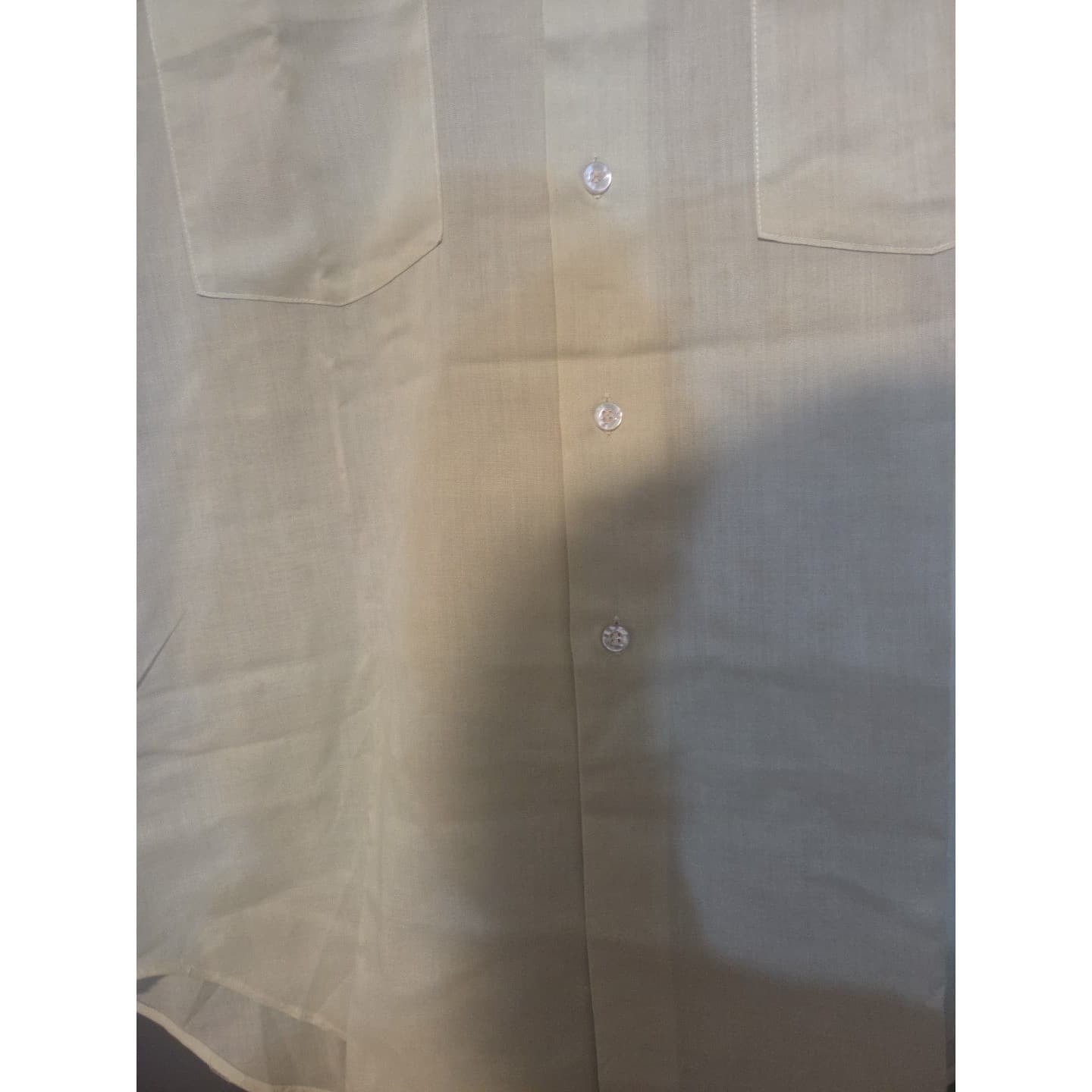 Arrow Surrey Collection Vintage Short Sleeve Button Down, Men's Sage Green Shirt - Thumbnail 6