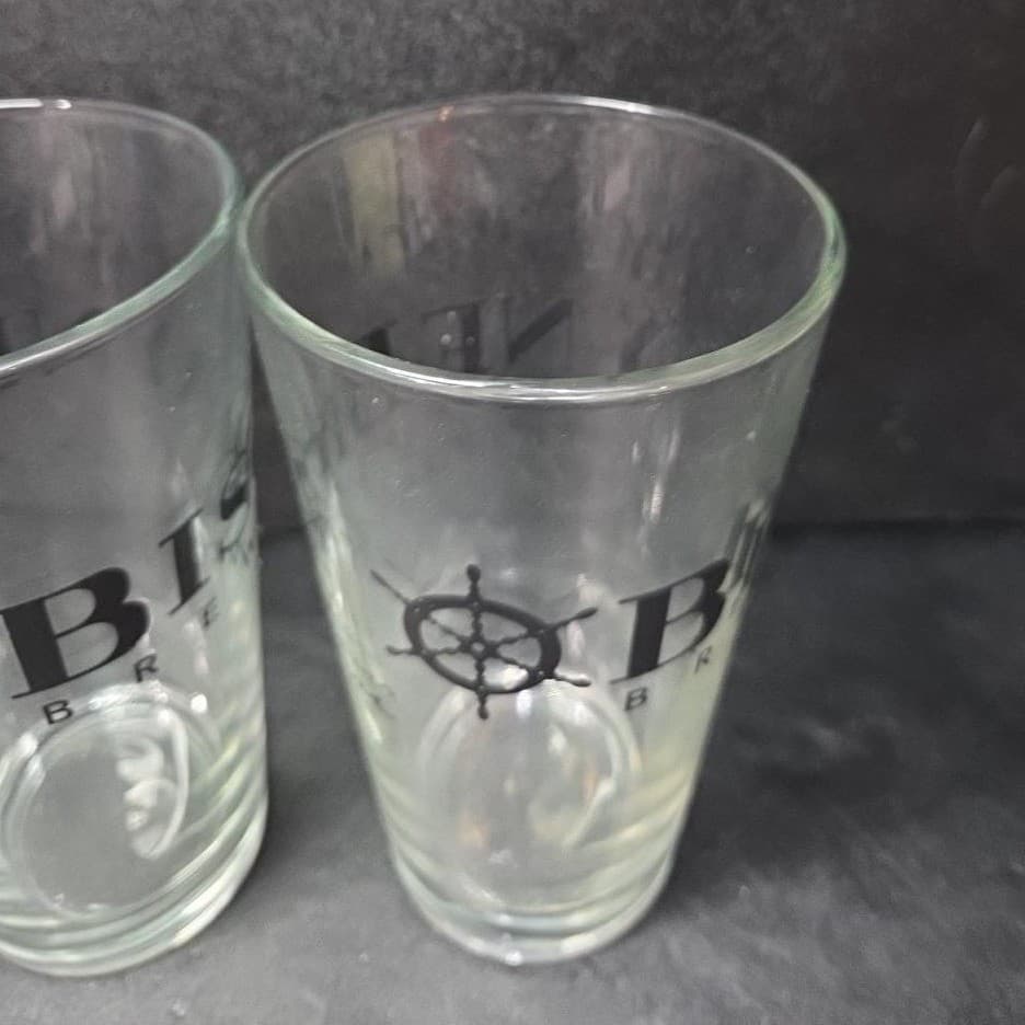 Biscayne Bay Brewing Company Craft Beer Glasses, Set of 2, Vtg Miami Breweriana - Thumbnail 6