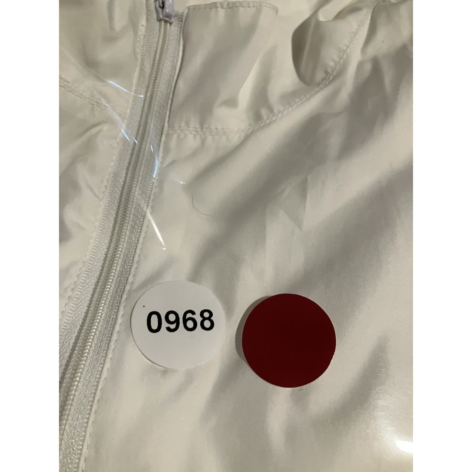 Coral Bay Golf White Full Zip Windbreaker Jacket, Mesh Lined, Women's Large - Thumbnail 10