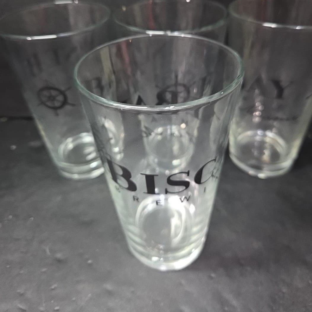 Biscayne Bay Brewing Company Craft Beer Glass, Set of 4 Vintage Miami Breweriana - Thumbnail 6