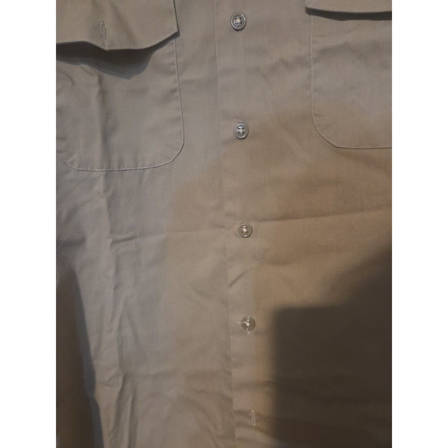 Creighton US Navy Official Uniform Shirt Khaki Tan Short Sleeve MIL-S-17613 16ML - Thumbnail 6