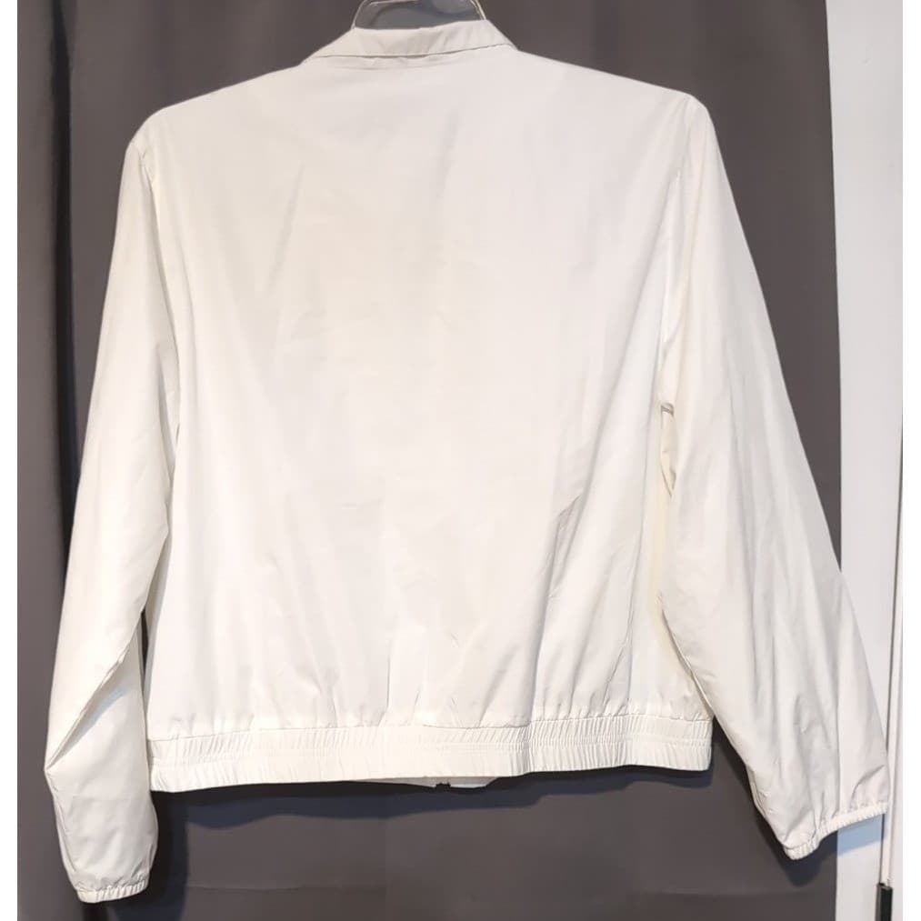 Coral Bay Golf White Full Zip Windbreaker Jacket, Mesh Lined, Women's Large - Thumbnail 4