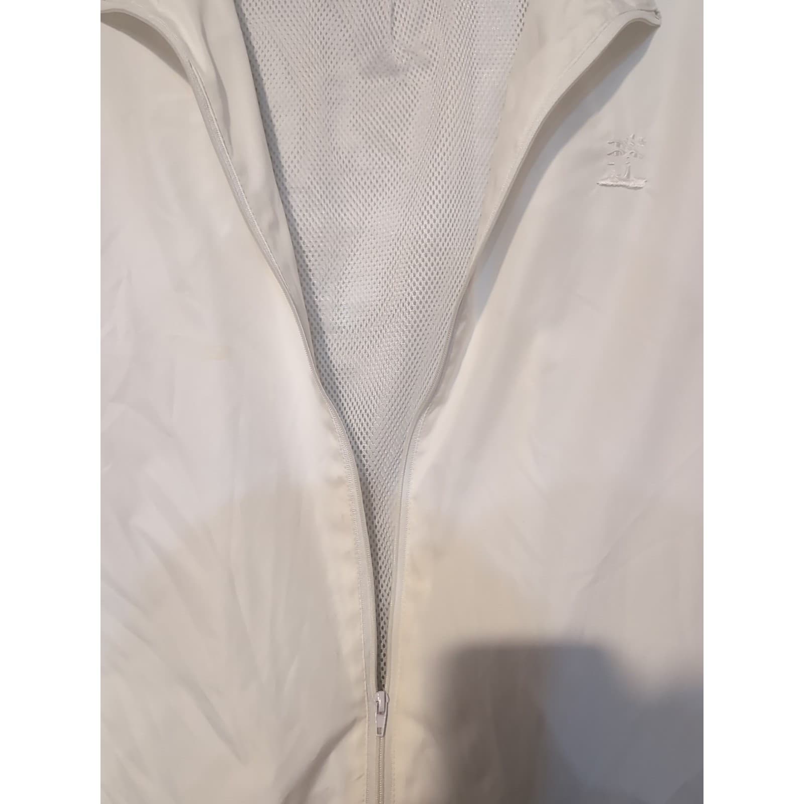 Coral Bay Golf White Full Zip Windbreaker Jacket, Mesh Lined, Women's Large - Thumbnail 7