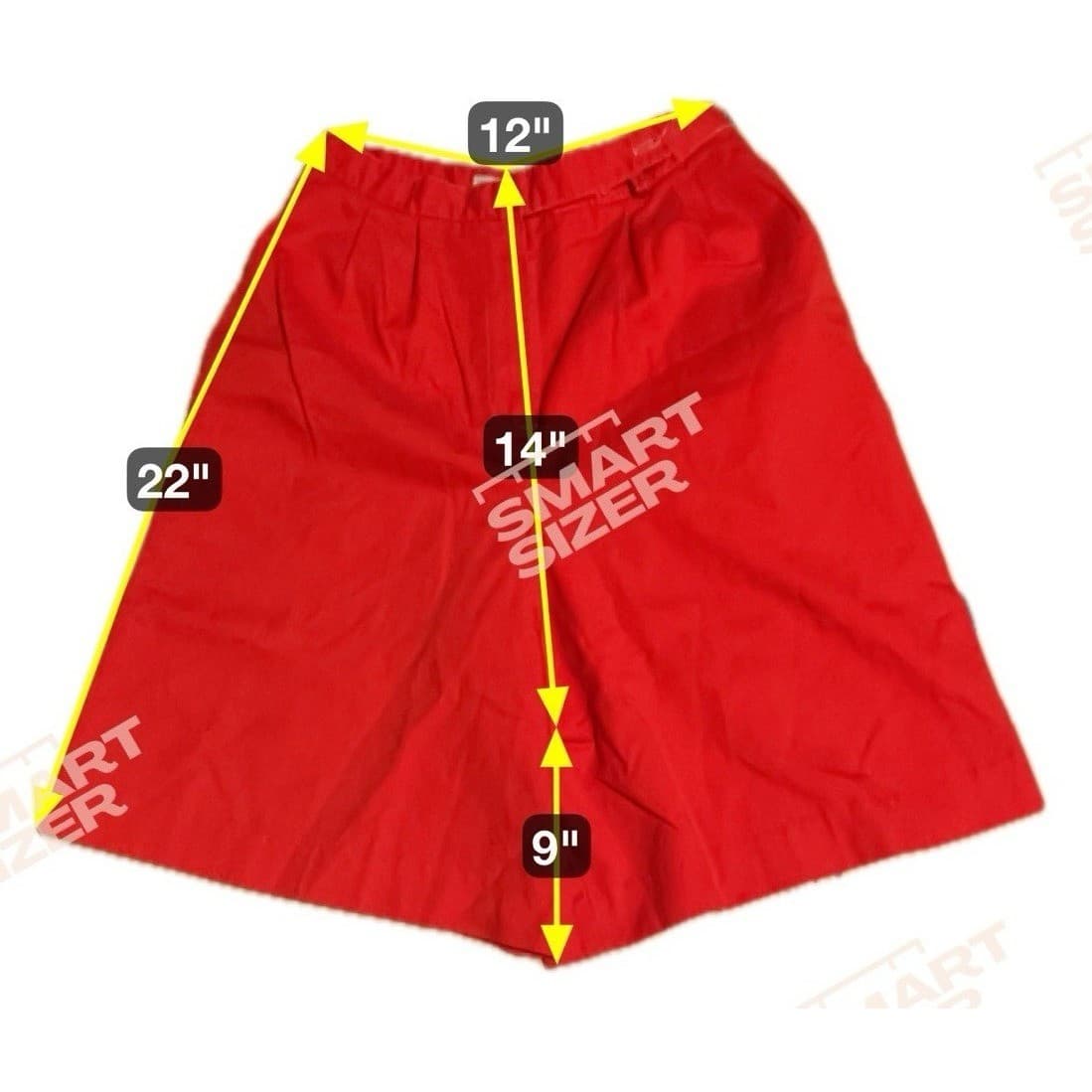 Norton McNaughton Vintage Red High Waisted Pleated Shorts, Women's Size 10 - Thumbnail 2
