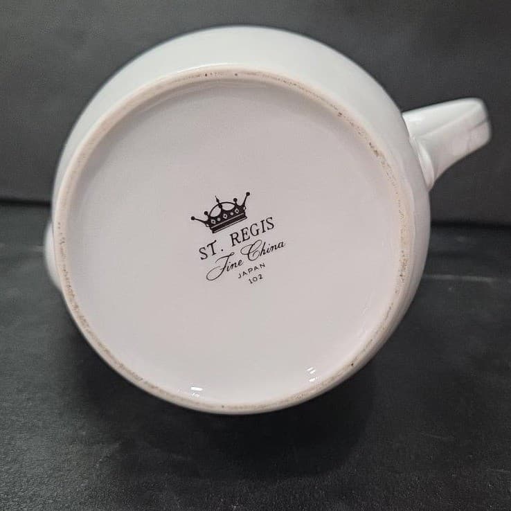 St Regis Fine China Coffee Tea Pot #102, Vintage Replacement Porcelain Server - Thumbnail 9