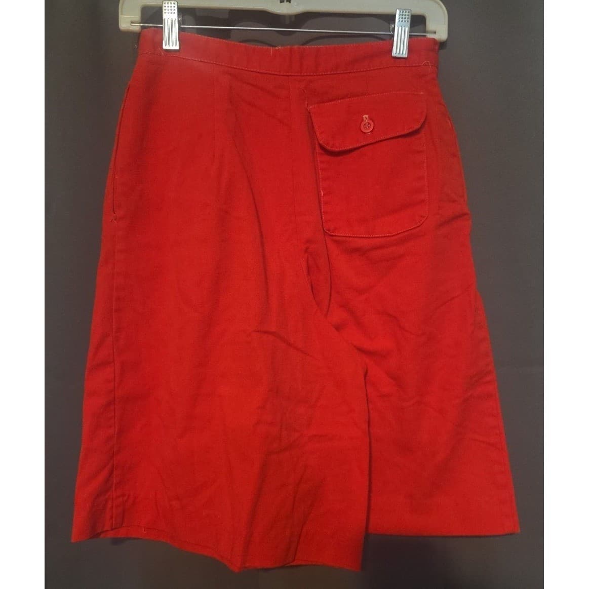 Norton McNaughton Vintage Red High Waisted Pleated Shorts, Women's Size 10 - Thumbnail 4