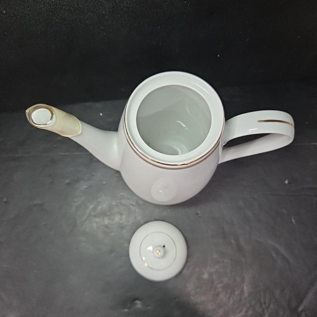St Regis Fine China Coffee Tea Pot #102, Vintage Replacement Porcelain Server - Thumbnail 7