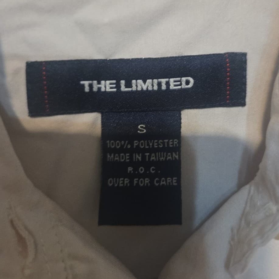 The Limited Tan Long Sleeve Button Down Shirt, Women's Small, Solid Professional - Thumbnail 5