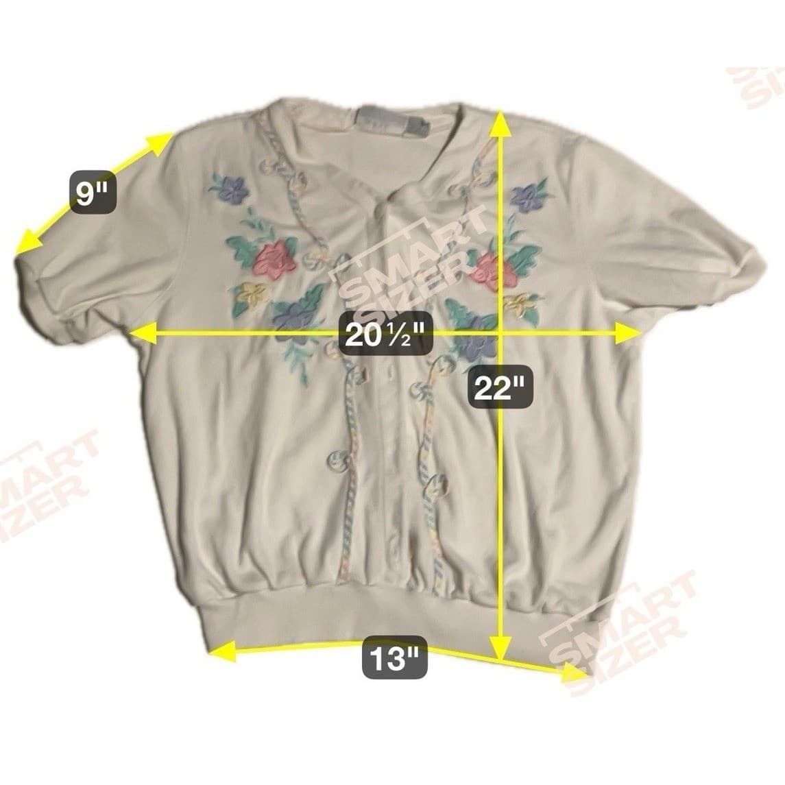 Alfred Dunner Vintage Floral Embroidered Button Front Cardigan, Woman's Petite M - Thumbnail 2
