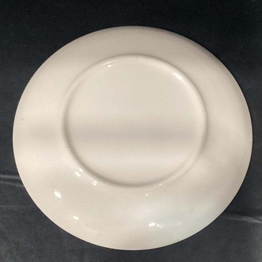Royal USA Gingham Garden Tulip Platter, 11" Chop Plate, Vintage American Pottery - Thumbnail 3