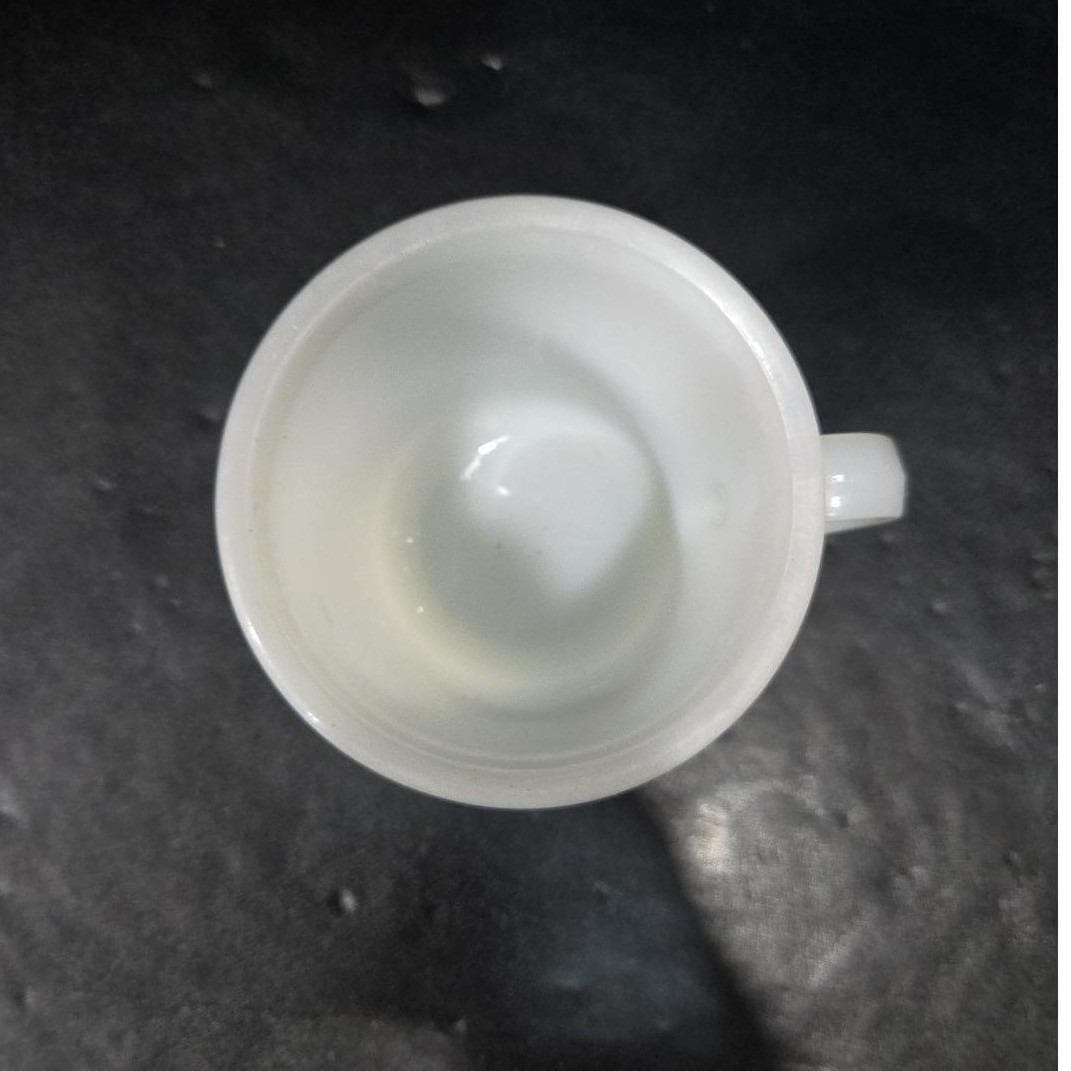 Avon Locomotive Shaving Mug, Milk Glass Cup, Vtg Collectible, White Shaving Mug - Thumbnail 5