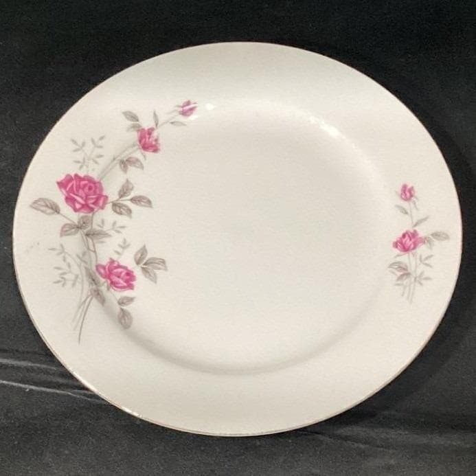 Foshan China Wedding Rose Dinner & Salad Plate, Set of 2, Vintage Dinnerware - Thumbnail 9