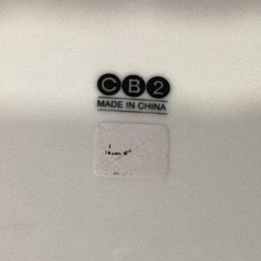 CB2 Crate & Barrel White Square Salad and Dinner Plates, Two Piece Dinnerware - Thumbnail 4