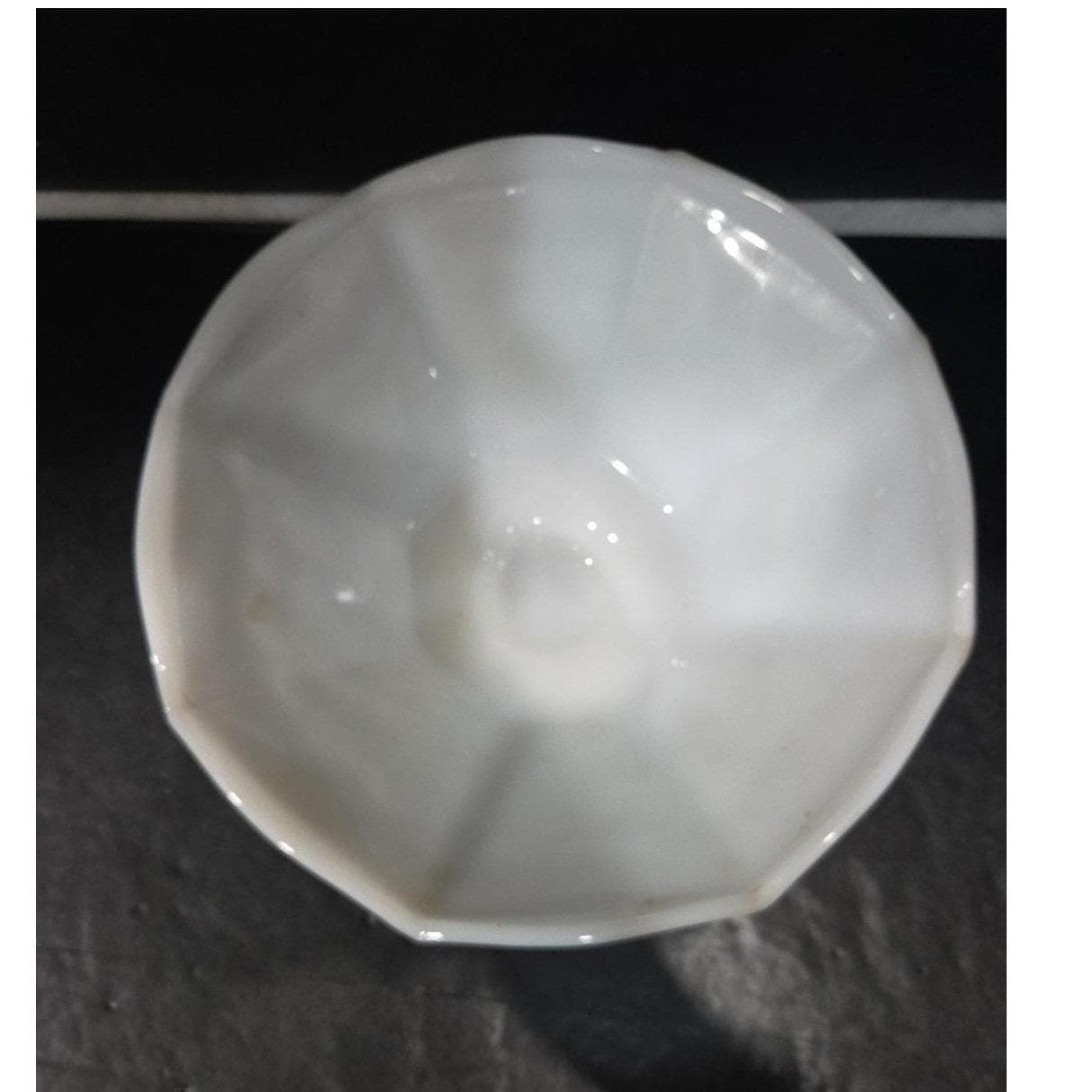 Anchor Hocking White Milk Glass Pedestal Bowl, Harvest Grape Compote, Home Decor - Thumbnail 5