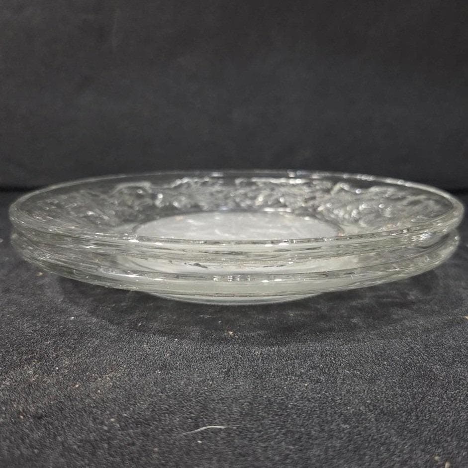 Princess House Fantasia Bread & Butter Plates, Set of 2, Vtg Frosted Dinnerware - Thumbnail 6