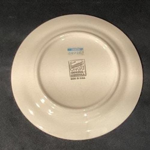Universal Cambridge Camwood Bread Plates, Set of 2, Vintage Ivory Dinnerware - Thumbnail 4