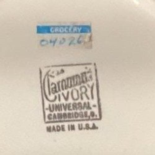 Universal Cambridge Camwood Bread Plates, Set of 2, Vintage Ivory Dinnerware - Thumbnail 3