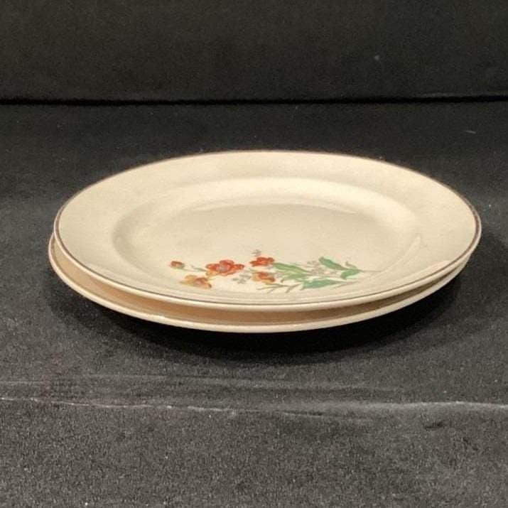 Universal Cambridge Camwood Bread Plates, Set of 2, Vintage Ivory Dinnerware - Thumbnail 8