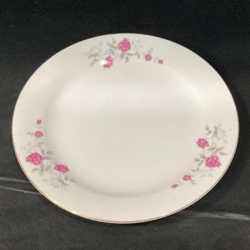 Foshan China Wedding Rose Dinner & Salad Plate, Set of 2, Vintage Dinnerware - Thumbnail 7