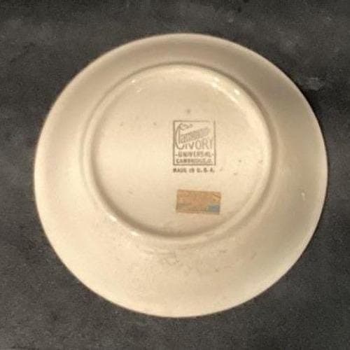 Universal Cambridge China Camwood Berry Bowls Ivory Flower Vintage American 3 - Thumbnail 5