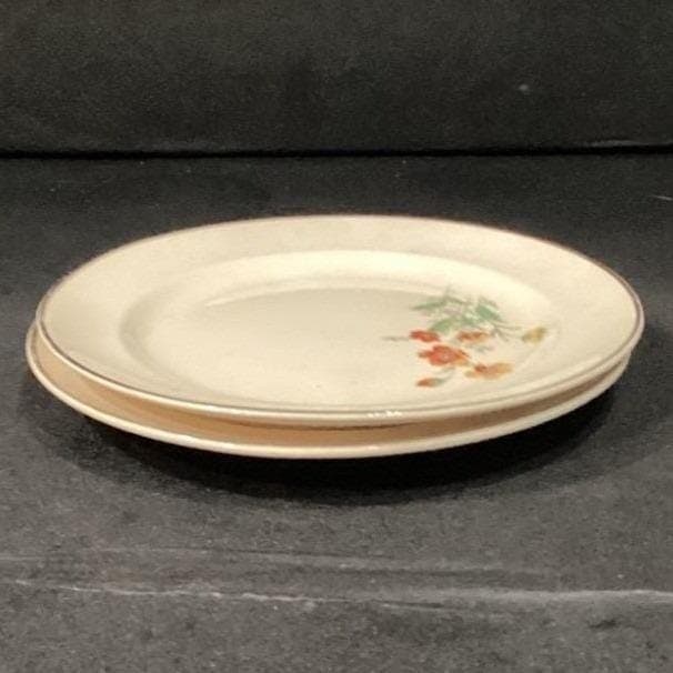 Universal Cambridge Camwood Bread Plates, Set of 2, Vintage Ivory Dinnerware - Thumbnail 9