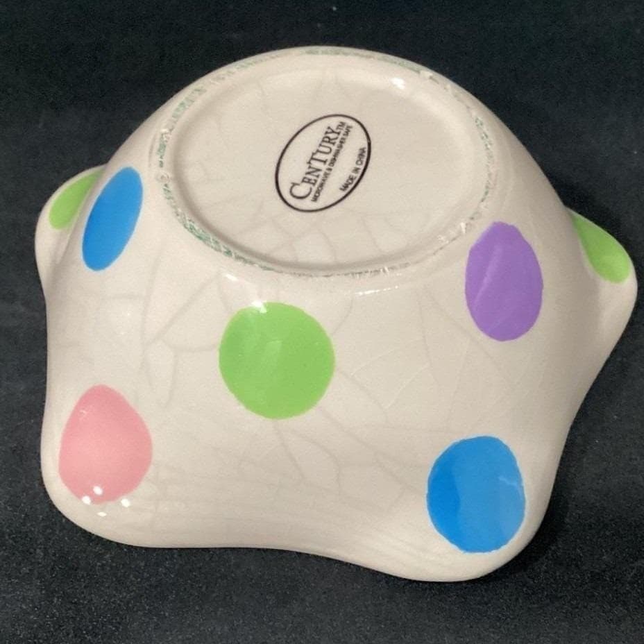 Century Polka Dot Ice Cream Bowls, Set of 2, Vintage Kitchenware, Tableware - Thumbnail 6